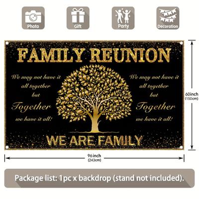 TEMU Uufelice Family Reunion Backdrop - 72x43