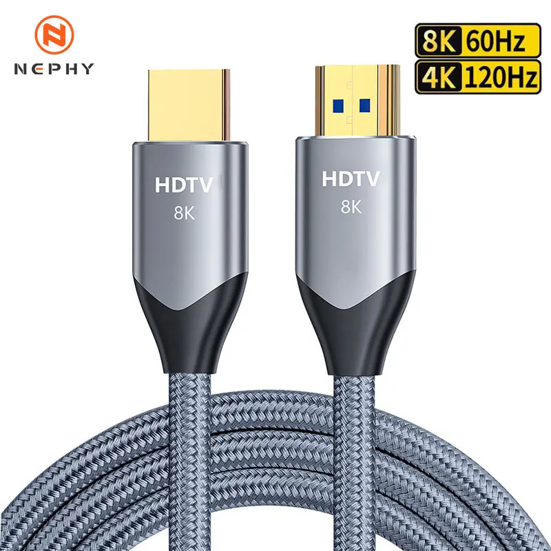 Ultra High Speed 8K HDMI Kabel für Xiaomi Mi Box 8K/60Hz 4K/120HZ 48Gbps Digitales Kabel für PS5 PS4 Laptop TV Monitor Projektoren Image
