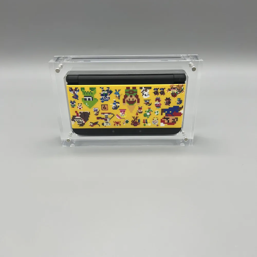 Hochtransparente Konsolen-Aufbewahrungsbox mit Acryl-Magnetabdeckung für Nintendo New 3DS. Bitte achten Sie auf Ihr Konsolenmodell auf Image