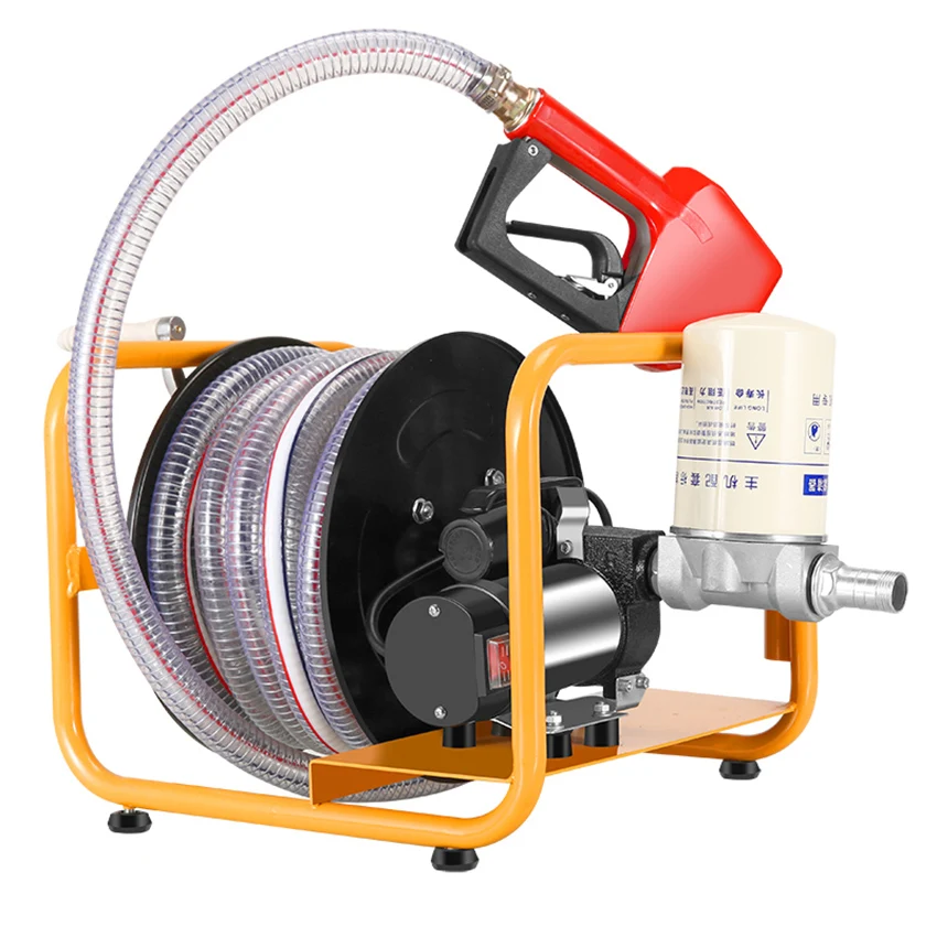 Elektrische Ölpumpe Diesel 12 V 24 V 220 V Kraftstoffspender Automontierte kleine Kraftstoffpumpe Pumpmaschine 450 W Image