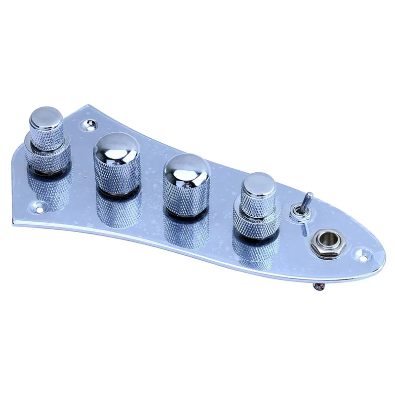 5 Jazz JB Bass Loaded Wired Control Plate für 4/5 String Bass Gitarre Teile JB-08CR Image