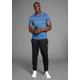 Poloshirt BRUNO BANANI, Herren, Gr. L (52/54), blau (blau meliert), Single Jersey, Obermaterial: 100% Polyester, sportlich, slim fit, Halbarm, Shirts, Poloshirt aus Quick Dry T-Shirt-Ware