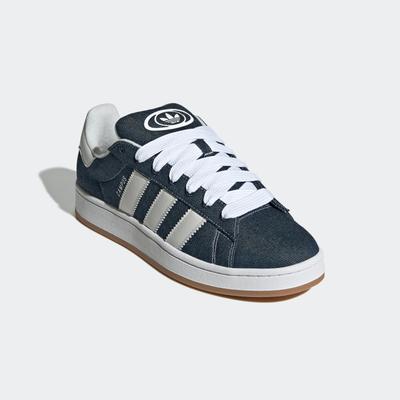 Sneaker ADIDAS ORIGINALS "CAMPUS 00S", Gr. 42,5, night indigo, crystal weiß, cloud weiß, Textil, Leder, sportlich, Schuhe
