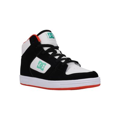 Sneaker DC SHOES "Manteca 4 Hi", Kinder, Gr. 4,5(35,5), bunt (schwarz, grün, orange), Obermaterial: Leder (Kuh) / Futter: Textil / Außensohle: Gummi, Schuhe Image