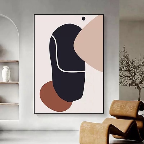 Mintura handgefertigte abstrakte Ölgemälde auf Leinwand, Wandkunst, Dekoration, modernes Bild für die Inneneinrichtung, gerolltes, rahmenloses, ungedehntes Gemälde Image