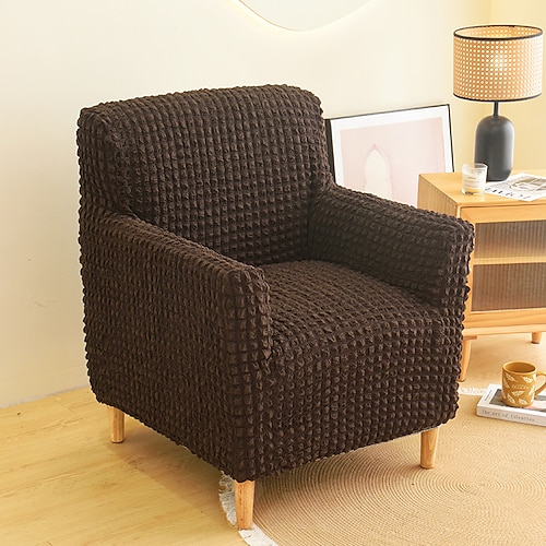 Sesselbezug, Sesselbezug, T-förmiger Jacquard-Sesselbezug für Wohnzimmer, Schlafzimmer, Büro, elastische Einzelsofabezüge, Home-Bar-Theke Image