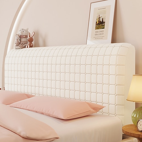 Bettkopfteilabdeckungen Schutzhülle staubdichte dehnbare verdickte Bettkopfpolsterung Schutzabdeckung waschbare kühlende Kopfteil-Schutzhülle Image