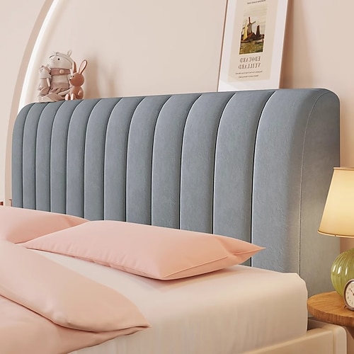 Bettkopfteilabdeckungen Schutzhülle staubdichte dehnbare verdickte Bettkopfpolsterung Schutzabdeckung waschbare kühlende Kopfteil-Schutzhülle Image