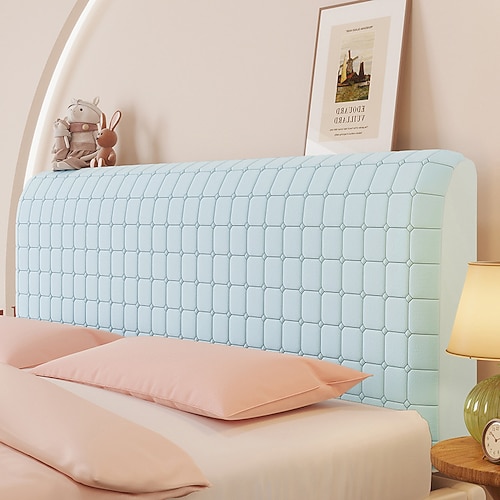 Bettkopfteilabdeckungen Schutzhülle staubdichte dehnbare verdickte Bettkopfpolsterung Schutzabdeckung waschbare kühlende Kopfteil-Schutzhülle Image