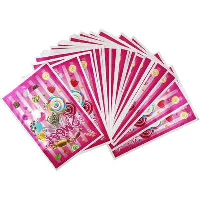 Candyland Goodie Gift Bags, Lollipop Gift Paper Bags, Candy Party Favors, Treat Bags, Family Goody
