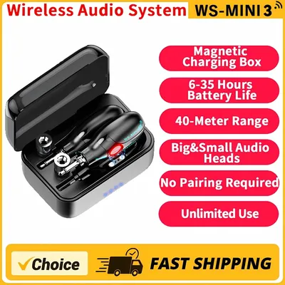 2.4GHz Mini3 Wireless Guitar System Rechargeable Audio Wireless Guitar Transmitter Receiver for Guitar Bass Electric Instruments