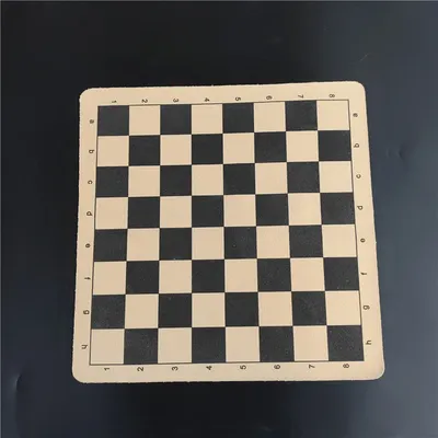 Chess Folding Leather Flannelette Material Small Chess Board 28cm/11inch Square Portable Chess Board