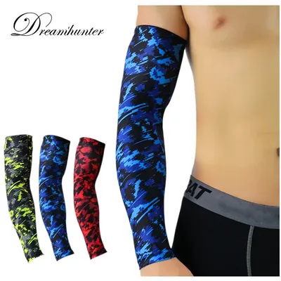 Compression Arm Sleeve Basketball Volleyball Arm Guards Bicycle Arm Covers Sports Supports Arm