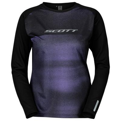 Scott - Women's Tee Trail Tuned L/S - Radtrikot Gr S schwarz/blau Image