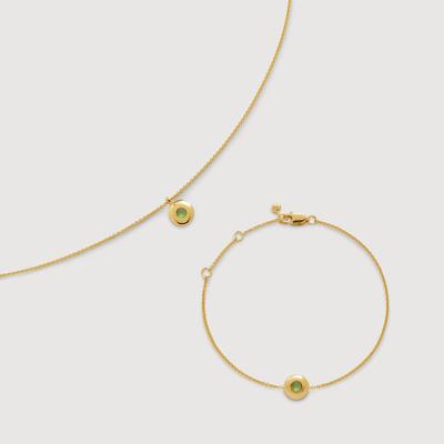 August Birthstone Chain Bracelet & Necklace Set
