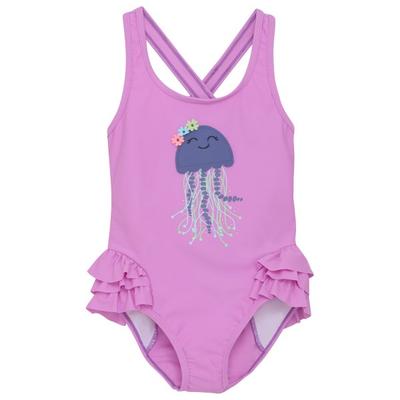 Color Kids - Kid's Swimsuit with Application - Badeanzug Gr 110 lila