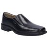Slipper JOSEF SEIBEL "Elliot 02", Herren, Gr. 44, schwarz, Leder, elegant, Schuhe, Anzugschuh, Schlupfschuh, Businessschuh mit praktischem Gummizug