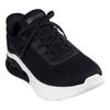 Slip-On Sneaker SKECHERS "BOBS ARC WAVES 2.0", Herren, Gr. 44, schwarz-weiß (schwarz, weiß), Textil, Lederimitat, sportlich, Schuhe, Sneaker, Slipper, Freizeitschuh in Bequemweite G (= weit), Topseller