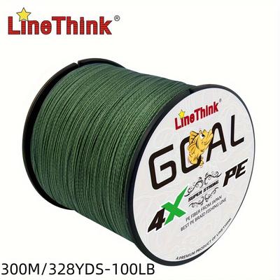 TEMU 1pc 500m/546yds 4-strand Braided Line, High Strength Pe Line, Sea Fishing Accessory