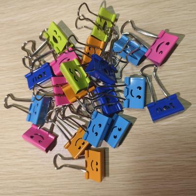 TEMU 20pcs Colored Metal Binder Clips - Fun, Assorted Color Clamps For Office Organization, Teacher Gifts, And Kitchen Use -, And