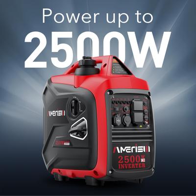 TEMU 5000w/3800w/2500w Portable Gas - , Rv-ready For Camping, Outdoor Use, Emergency Preparedness & , Black With Red , Portable Generator For Camping