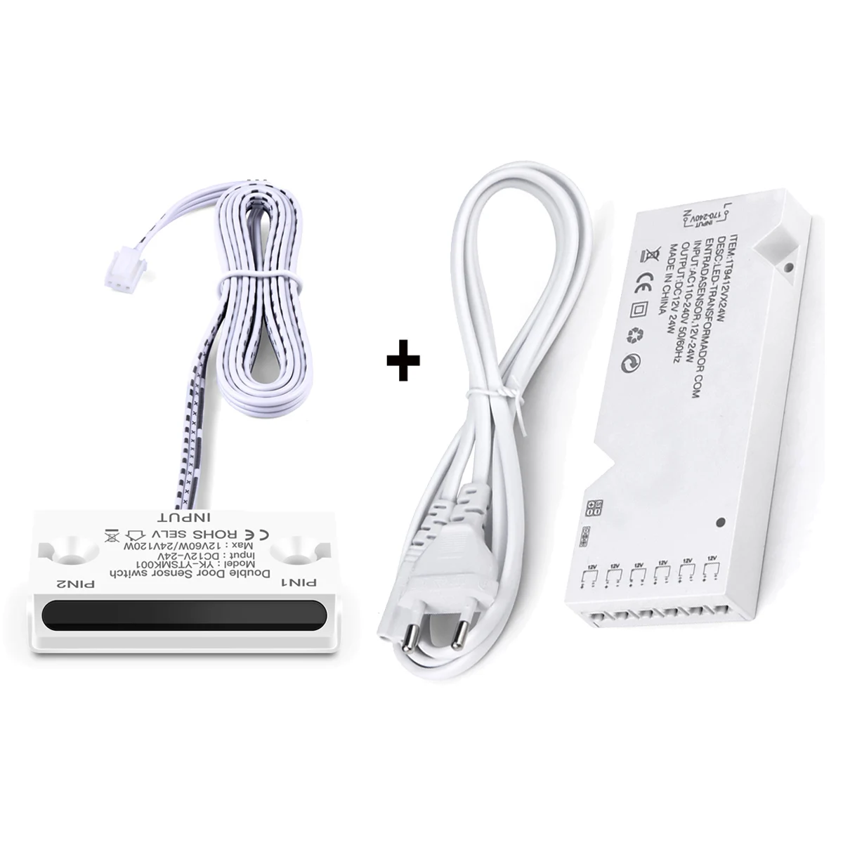 DC12V LED Netzteil Beleuchtung Transformator mit Türsteuerung Bewegungssensor Schalter für COB LED Streifen DIY Home Schrank Licht Image