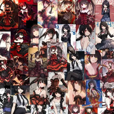 10/30/48 Stück Mädchen Kurumi Tokisaki Aufkleber Date A Live Anime Aufkleber Scrapbooking Laptop Image