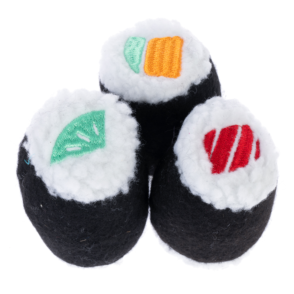 Gioco per gatti TIAKI Set Sushi rolls - set da 3 pz