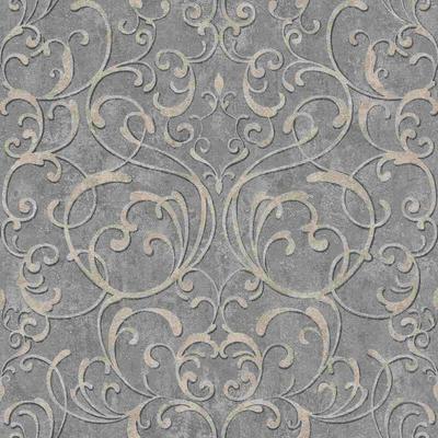 Rasch - Ornament Tapete Vliestapete Kollektion Tapetenwechsel ii 651621 Grau 10.05 x 0.53 m Barock Image