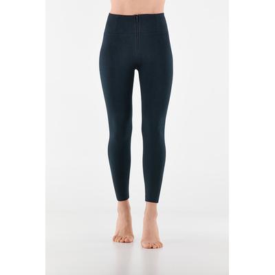 Leggings FREDDY "WRUP4 SUPERSKINNY", Damen, Gr. XL, N-Gr, blau (schwarz sapphire), Web, Obermaterial: 81% Baumwolle, 19% Elasthan, casual, skinny fit 7/8-Länge, Hosen, mit hohem Bund und Push-Up Effekt Image