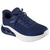 Slip-On Sneaker SKECHERS "BOBS ARC WAVES 2.0", Herren, Gr. 47,5, blau (navy), Textil, Lederimitat, sportlich, Schuhe, Sneaker, Slipper, Freizeitschuh in Bequemweite G (= weit), Topseller