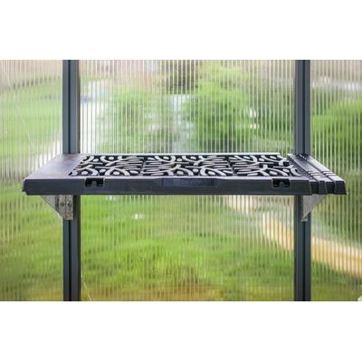 Anbauregal PALRAM - CANOPIA "Leaves Design", grau, B:65cm H:16,5cm T:26cm, Kunststoff, Aluminium, Regale, Regalset Image