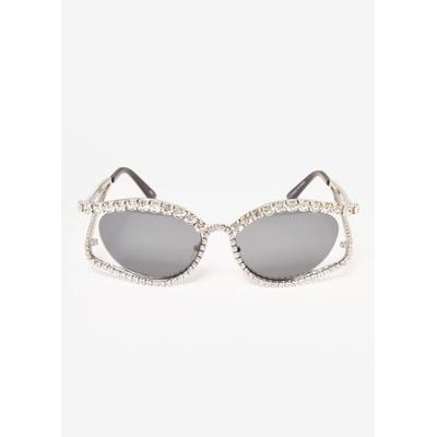 Crystal Cutout Cat Eye Sunglasses