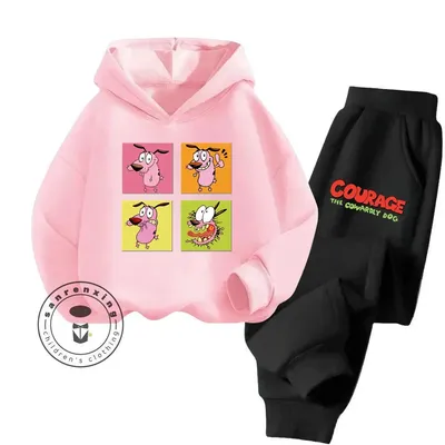 Courage the Cowardly Dog Low Maintenance Clothing Wash Friendly Cartoon Patterns Sunny Cheap Fall