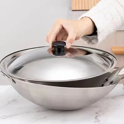 Universal Lid for Pot Pan Skillet Stainless Steel Skillet Lid Replacement Pot Lid All-purpose cover