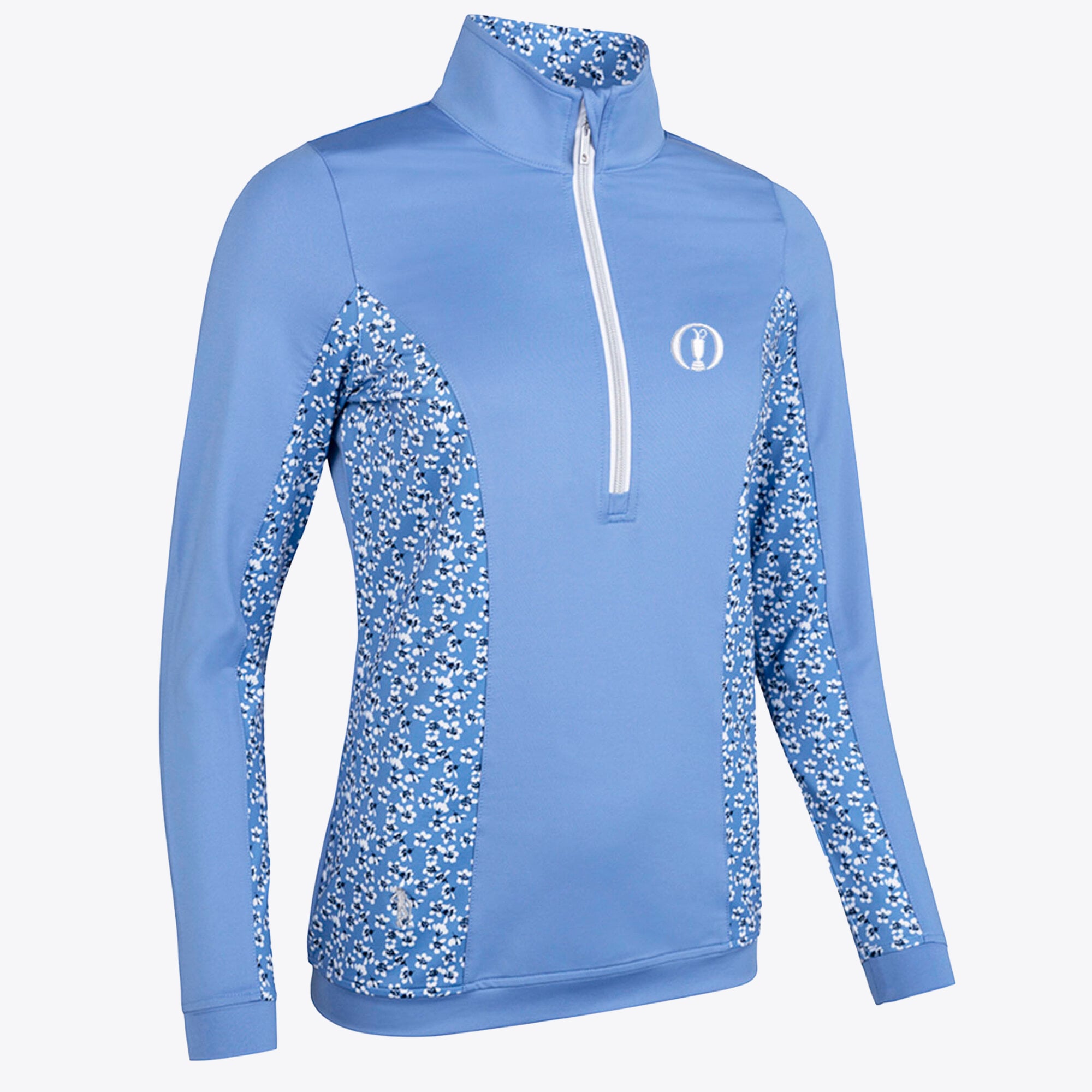 The Open Glenmuir Carina Panelled Floral Midlayer - Hellblau - Damen