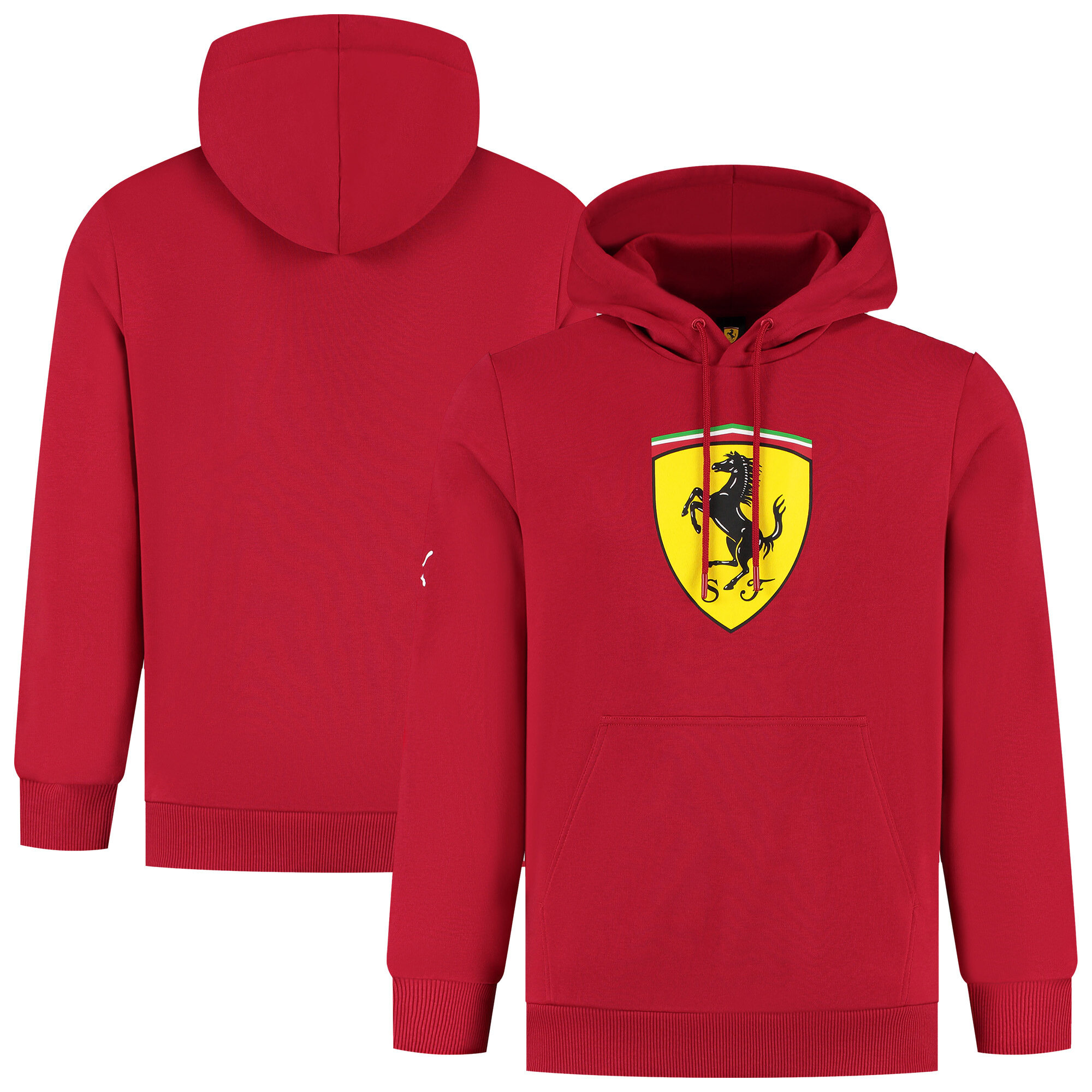 Puma Scuderia Ferrari Kapuzenpullover mit großem Wappen – Rot Image