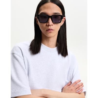 Bershka Retro-Style Sunglasses Men Light Blue