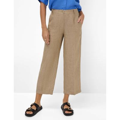 Culotte BRAX "Style MAINE S", Damen, Gr. 40, Normalgrößen, beige, 100% Leinen, Hosen Image