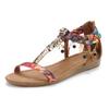Sandale LASCANA "Sommerschuh", Damen, Gr. 42, bunt (rosa, camelfarben), Obermaterial: 50% Lederimitat, 50% Textilmaterial. Futter: 100% Lederimitat. Decksohle: 100% Lederimitat. Laufsohle: 100% Synthetik, mehrfarbig, modisch, Schuhe, Sandalette,...