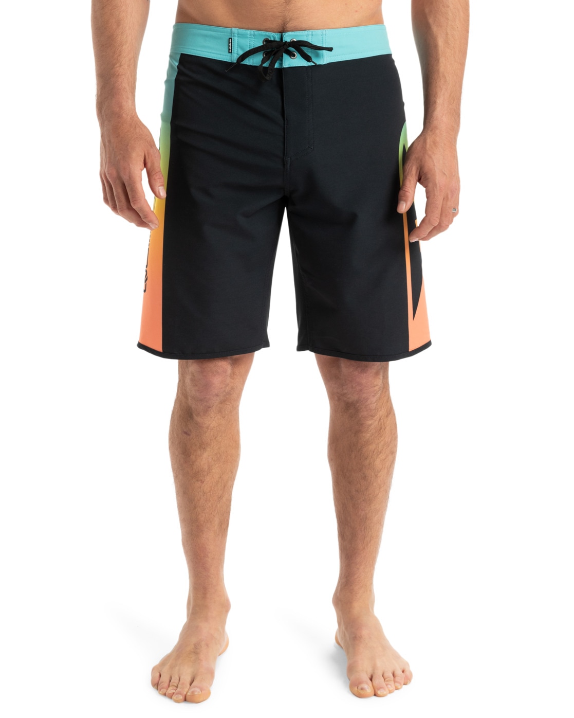 Boardshorts QUIKSILVER "Surfsilk Holmes 20", Herren, Gr. 36(XL), schwarz holmes, 88% Polyester, 12% Elasthan, Hosen Image