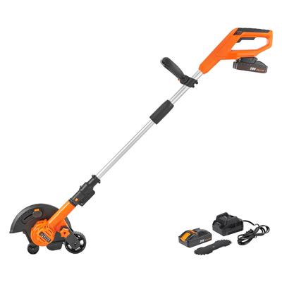 Lawn Edger, 20 V Battery Powered Cordless Edger, 9-inch Blade Edger Lawn Tool with 3-Position Blade Depth - 3