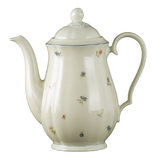 Esmeyer 1 x Seltmann Kaffeekanne 6 Personen, Form: Marieluise, Glasur: elfenbein, Dekor: 30308 Streublume Image