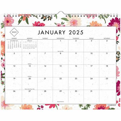 Cambridge GreenPath Wall Calendar, Monthly, 12 Month - January - December, 15" x 12" (AAGGP49707)