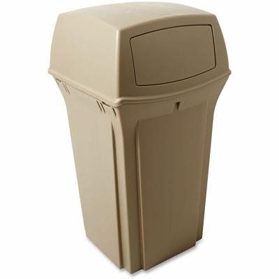 Rubbermaid Commercial Ranger Fire-Safe Container, Square, Structural Foam, 35gal, Beige (RCP843088BG)
