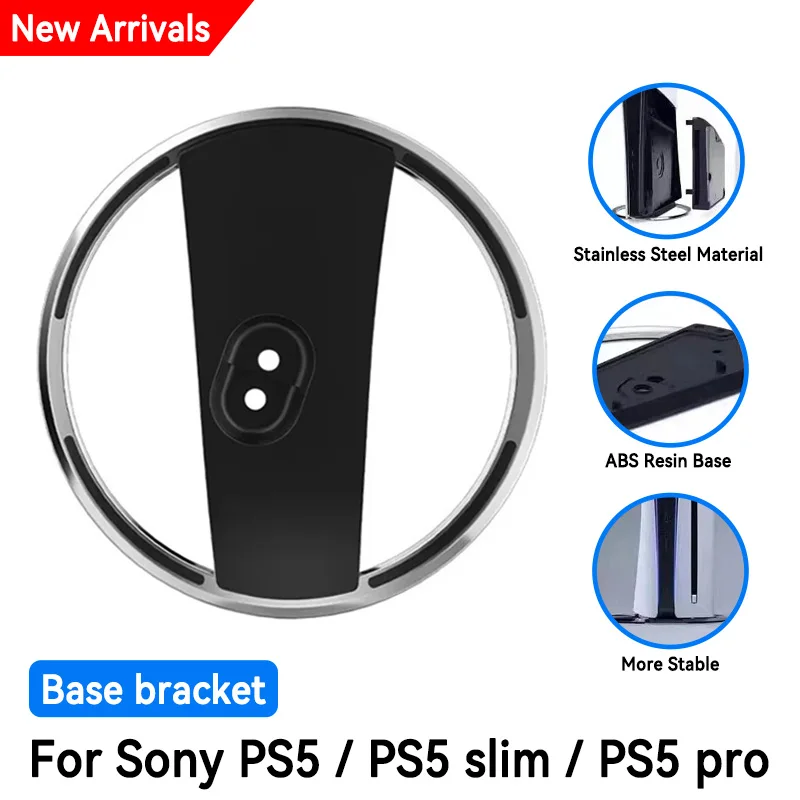Neuer Metallständer, Konsolenständer mit Schrauben für PS5 Slim/PS5 PRO, vertikaler Aufbewahrungsständer, Gaming-Zubehör Image