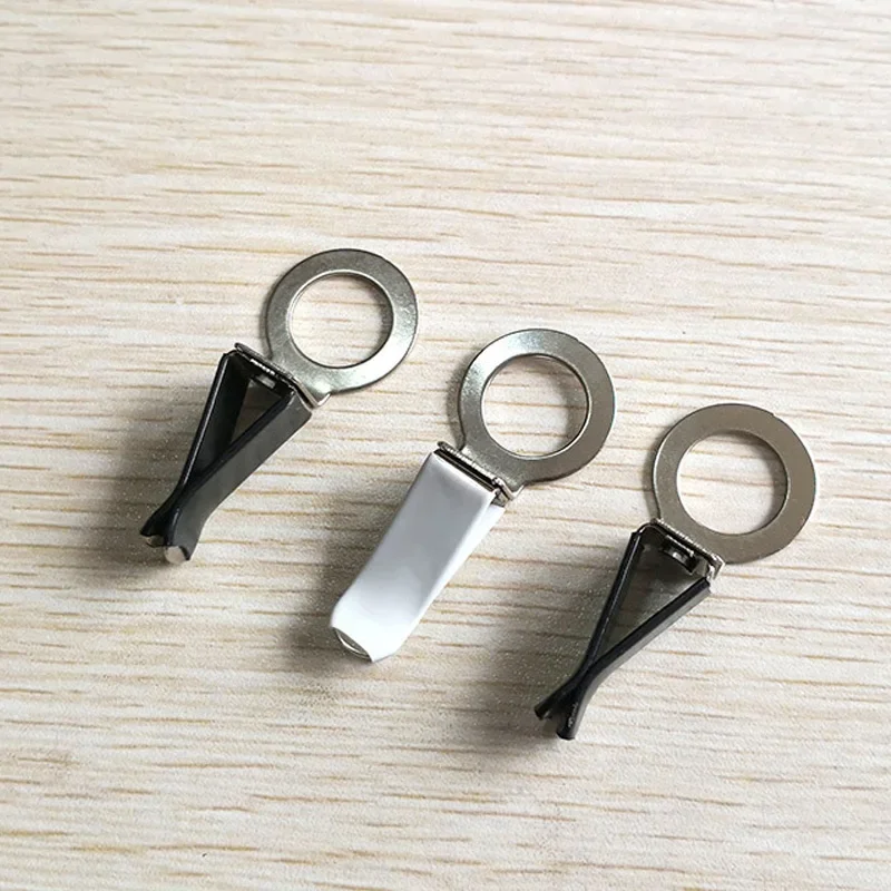 1–100 Stück Auto-Klimaanlage, Luftauslass, Parfüm-Clip, weißes Edelstahl-Parfüm, Glasflaschen-Armaturen-Clip Image