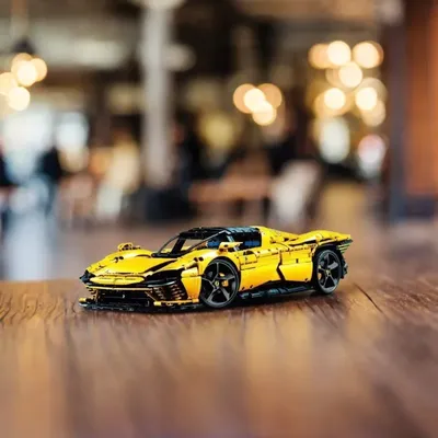 MOC Sportwagen Technologie Feld SP3 Ultra-Hochgeschwindigkeitsfahrzeug Bausteine pädagogisches Image