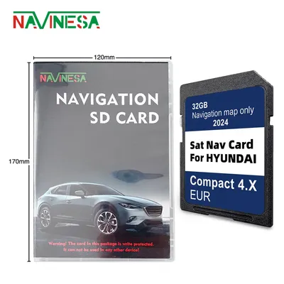 Neueste 2024 Update Navigation GEN4 SD-Karte Europa Karte 2024 Compact 4.X für Hyundai H350/i40/i40 VF IA/i40 VF SD/i40 VF SD IA Auto Image
