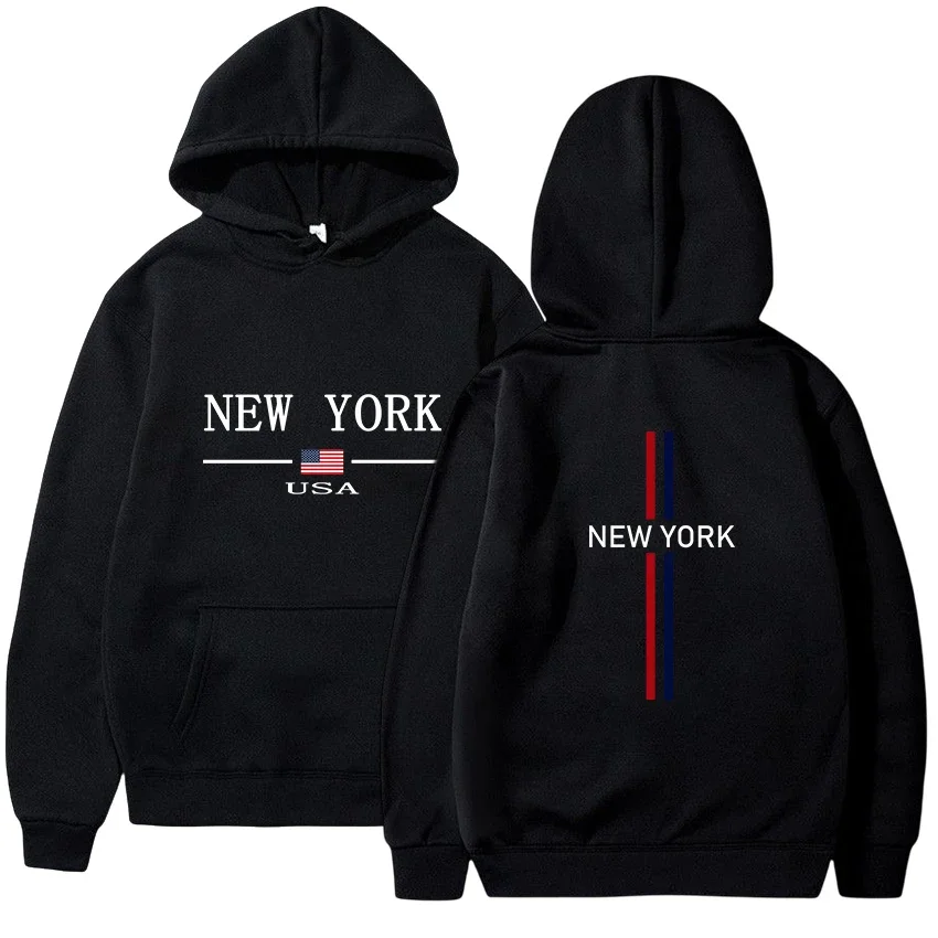 Heiße Verkäufe Herren Hoodies New York Urban Druck Sweatshirt Casual Jogging Streetwear Hochwertige Herrenbekleidung Täglicher Trainingsanzug